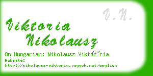 viktoria nikolausz business card